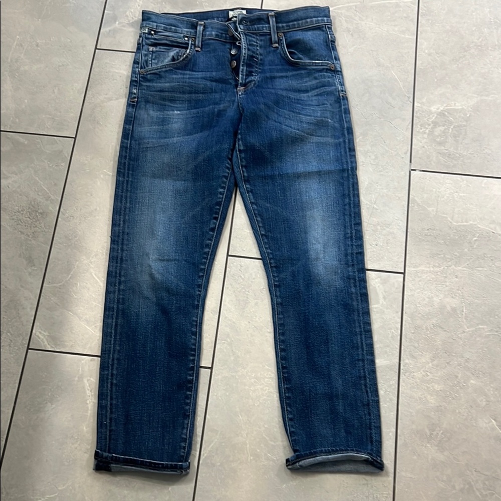 Citizens Of Humanity Blue Slim Straight Jeans
